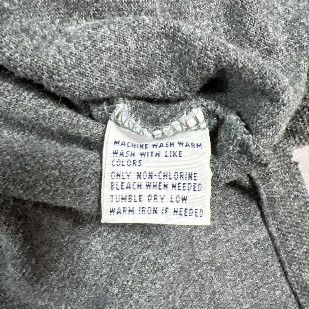 Polo Ralph Lauren Polo Shirt Mens Large Charcoal Gray Cotton Logo Embroidered